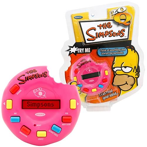 Simpsons 20 Questions Electronic Game